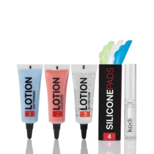 Set for bio-curling of eyelashes (lotions No. 1, 2, 3 of 10 ml each, glue, curlers) Kodi Professional